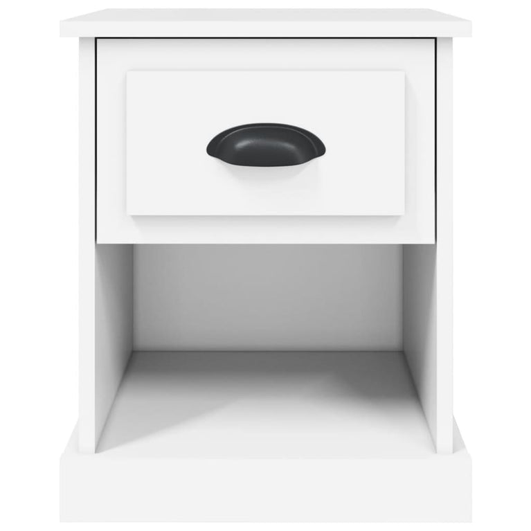 Nachtkastjes 2 st 39x39x47,5 cm bewerkt hout wit MeubelReus