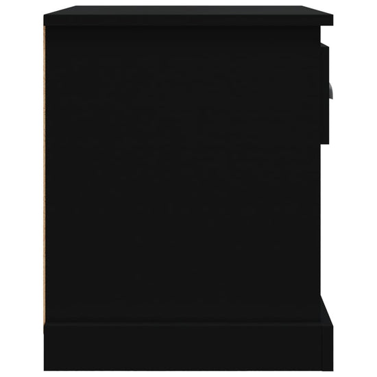 Nachtkastjes 2 st 39x39x47,5 cm bewerkt hout zwart MeubelReus