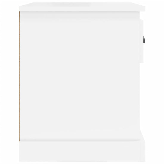 Nachtkastjes 2 st 39x39x47,5 cm bewerkt hout hoogglans wit MeubelReus