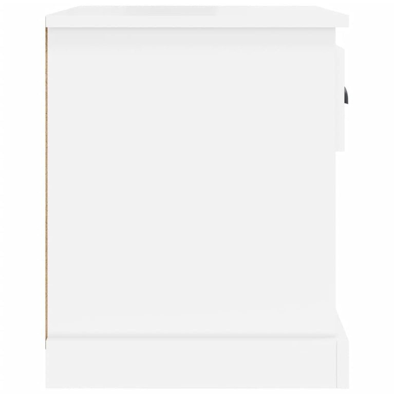 Nachtkastjes 2 st 39x39x47,5 cm bewerkt hout hoogglans wit MeubelReus