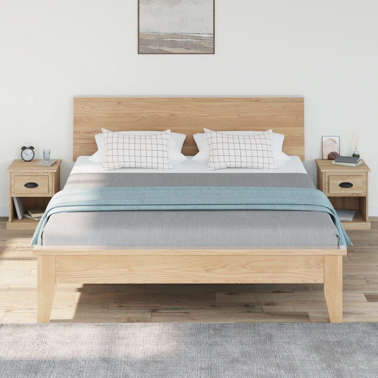 Nachtkastjes 2 st 39x39x47,5 cm bewerkt hout sonoma eikenkleur MeubelReus
