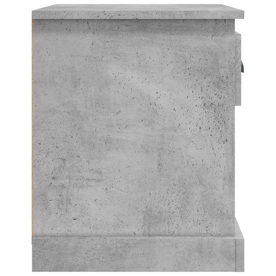 Nachtkastje 39x39x47,5 cm bewerkt hout betongrijs MeubelReus