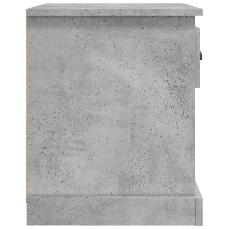 Nachtkastje 39x39x47,5 cm bewerkt hout betongrijs MeubelReus