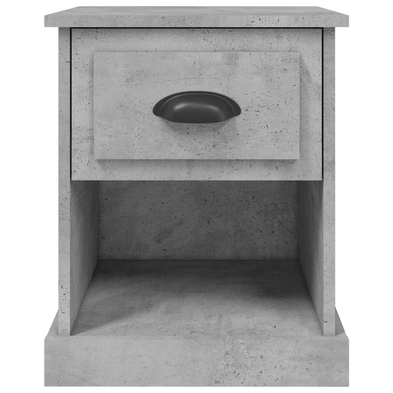Nachtkastjes 2 st 39x39x47,5 cm bewerkt hout betongrijs MeubelReus