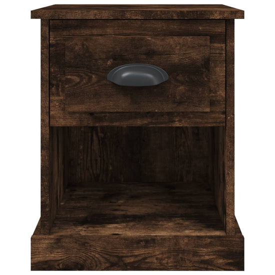 Nachtkastjes 2 st 39x39x47,5 cm bewerkt hout gerookt eikenkleur MeubelReus