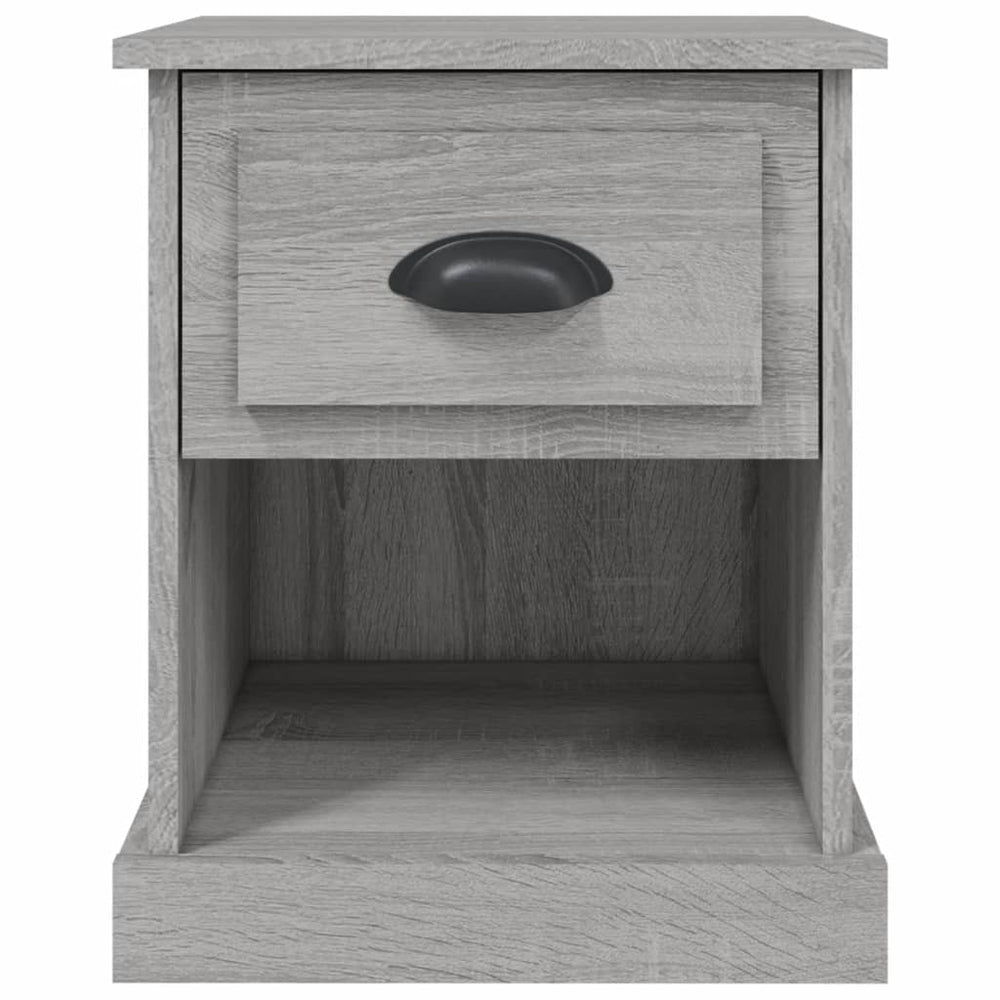 Nachtkastjes 2 st 39x39x47,5 cm bewerkt hout grijs sonoma eiken MeubelReus