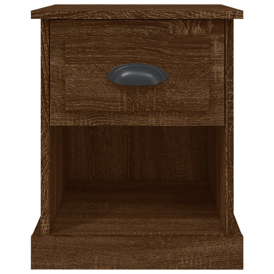 Nachtkastjes 2 st 39x39x47,5 cm bewerkt hout bruin eikenkleur MeubelReus