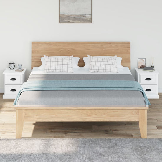Nachtkastjes 2 st 39x39x47,5 cm bewerkt hout wit MeubelReus