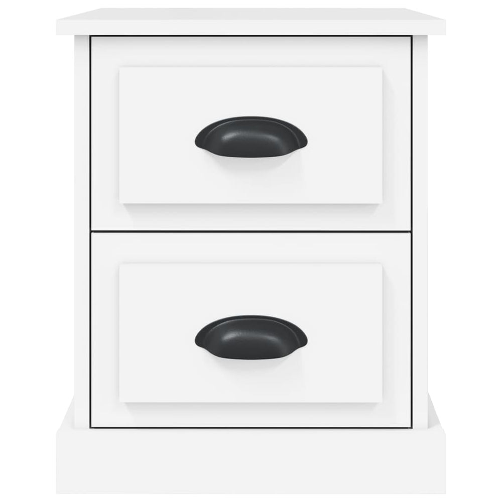 Nachtkastjes 2 st 39x39x47,5 cm bewerkt hout wit MeubelReus