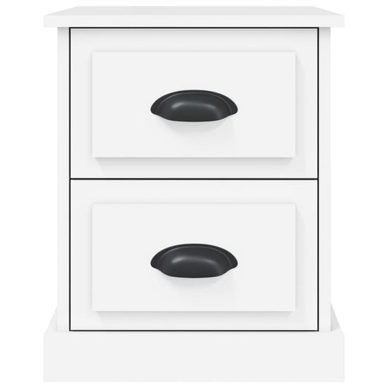 Nachtkastjes 2 st 39x39x47,5 cm bewerkt hout wit MeubelReus