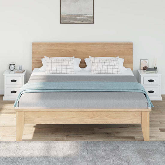 Nachtkastjes 2 st 39x39x47,5 cm bewerkt hout hoogglans wit MeubelReus