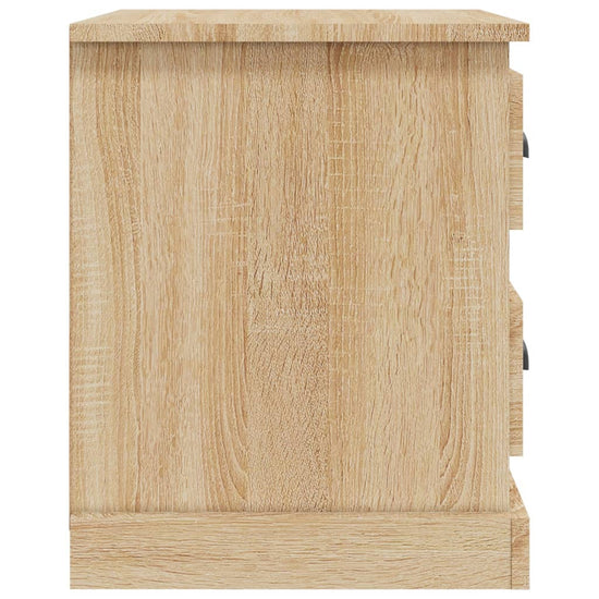 Nachtkastje 39x39x47,5 cm bewerkt hout sonoma eikenkleurig MeubelReus