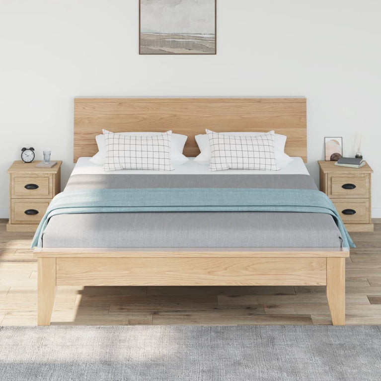Nachtkastjes 2 st 39x39x47,5 cm bewerkt hout sonoma eikenkleur MeubelReus