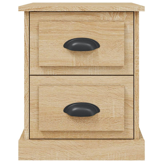 Nachtkastjes 2 st 39x39x47,5 cm bewerkt hout sonoma eikenkleur MeubelReus