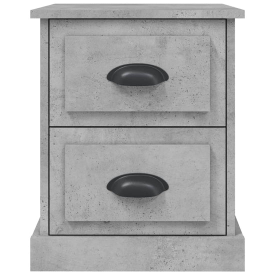 Nachtkastjes 2 st 39x39x47,5 cm bewerkt hout betongrijs MeubelReus