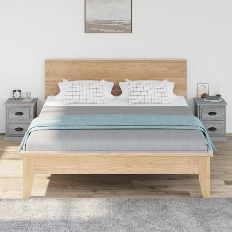 Nachtkastjes 2 st 39x39x47,5 cm bewerkt hout grijs sonoma eiken MeubelReus