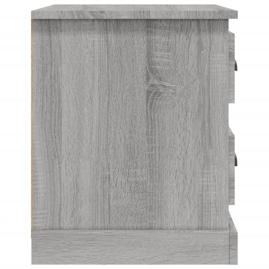 Nachtkastjes 2 st 39x39x47,5 cm bewerkt hout grijs sonoma eiken MeubelReus
