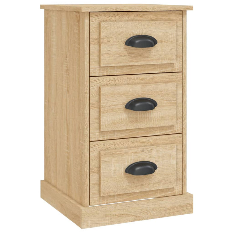 Nachtkastje 39x39x67 cm bewerkt hout sonoma eikenkleurig MeubelReus