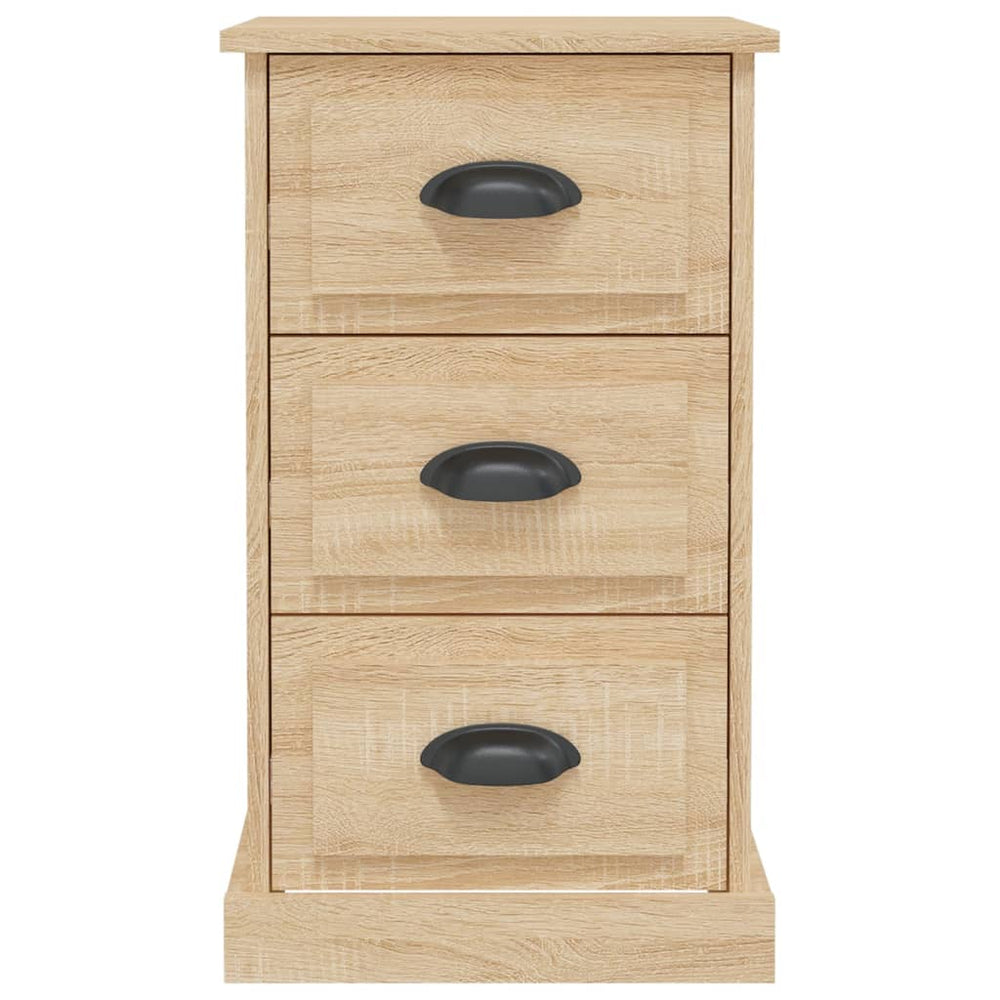 Nachtkastje 39x39x67 cm bewerkt hout sonoma eikenkleurig MeubelReus