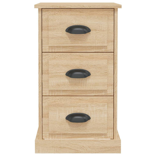 Nachtkastje 39x39x67 cm bewerkt hout sonoma eikenkleurig MeubelReus