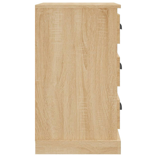 Nachtkastje 39x39x67 cm bewerkt hout sonoma eikenkleurig MeubelReus