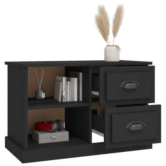 Tv-meubel 73x35,5x47,5 cm bewerkt hout zwart MeubelReus