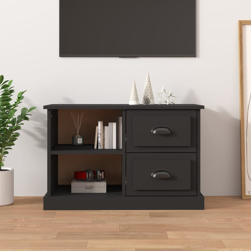 Tv-meubel 73x35,5x47,5 cm bewerkt hout zwart MeubelReus