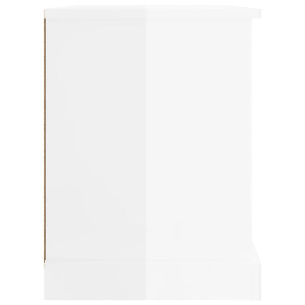 Tv-meubel 73x35,5x47,5 cm bewerkt hout hoogglans wit MeubelReus