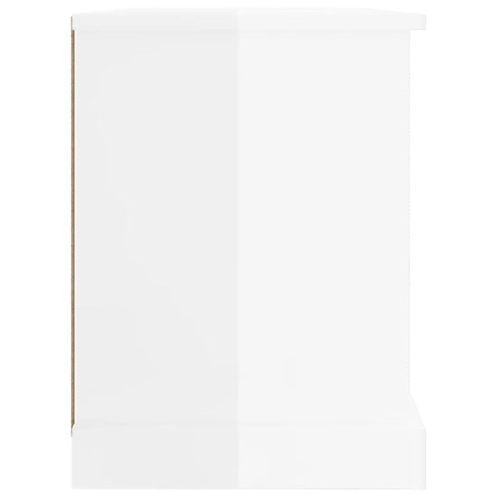 Tv-meubel 73x35,5x47,5 cm bewerkt hout hoogglans wit MeubelReus