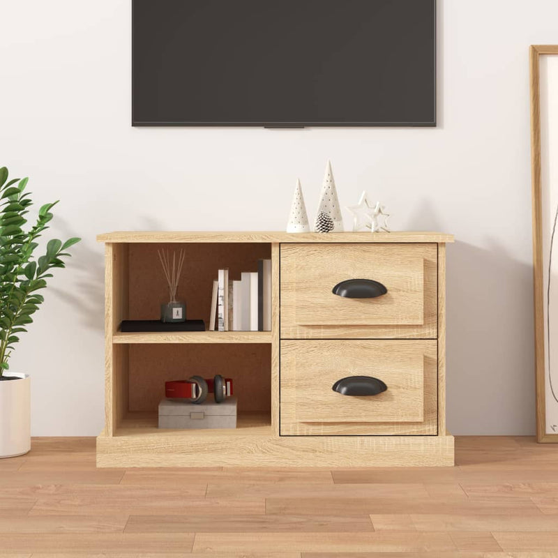 Tv-meubel 73x35,5x47,5 cm bewerkt hout sonoma eikenkleurig MeubelReus