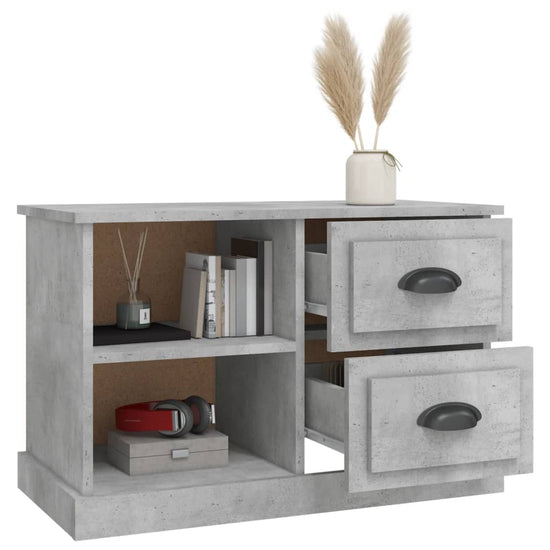 Tv-meubel 73x35,5x47,5 cm bewerkt hout betongrijs MeubelReus