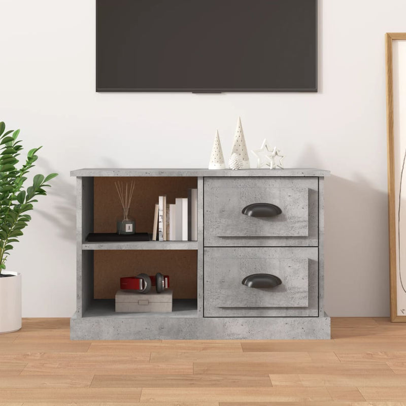 Tv-meubel 73x35,5x47,5 cm bewerkt hout betongrijs MeubelReus