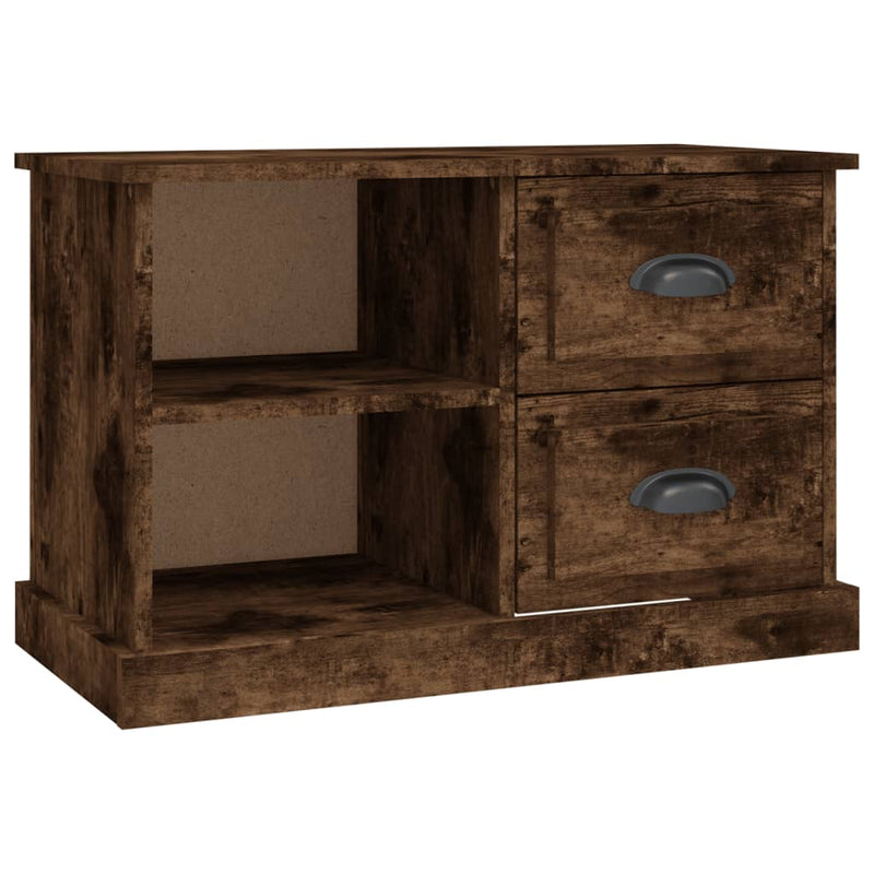 Tv-meubel 73x35,5x47,5 cm bewerkt hout gerookt eikenkleurig MeubelReus