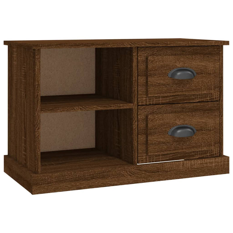 Tv-meubel 73x35,5x47,5 cm bewerkt hout bruin eikenkleur MeubelReus