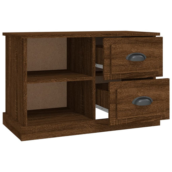 Tv-meubel 73x35,5x47,5 cm bewerkt hout bruin eikenkleur MeubelReus
