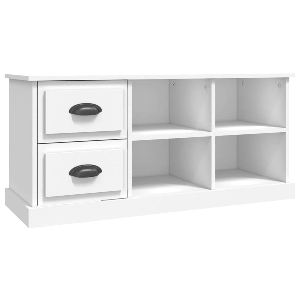 Tv-meubel 102x35,5x47,5 cm bewerkt hout wit MeubelReus
