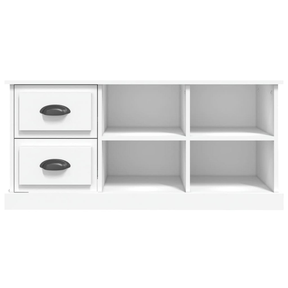 Tv-meubel 102x35,5x47,5 cm bewerkt hout wit MeubelReus