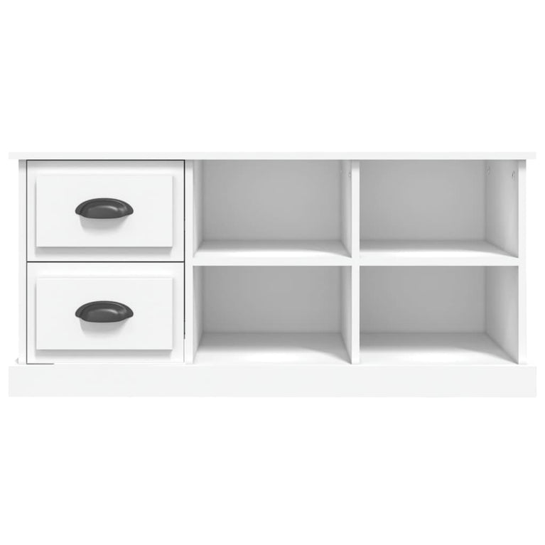 Tv-meubel 102x35,5x47,5 cm bewerkt hout wit MeubelReus