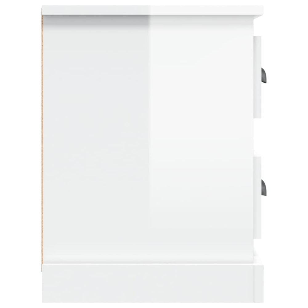 Tv-meubel 102x35,5x47,5 cm bewerkt hout hoogglans wit MeubelReus