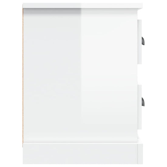 Tv-meubel 102x35,5x47,5 cm bewerkt hout hoogglans wit MeubelReus
