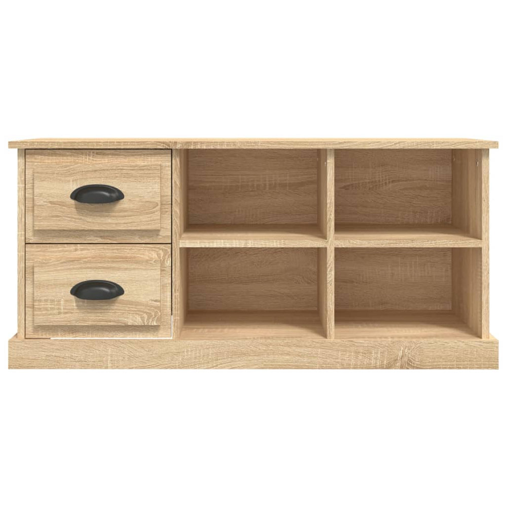Tv-meubel 102x35,5x47,5 cm bewerkt hout sonoma eikenkleurig MeubelReus