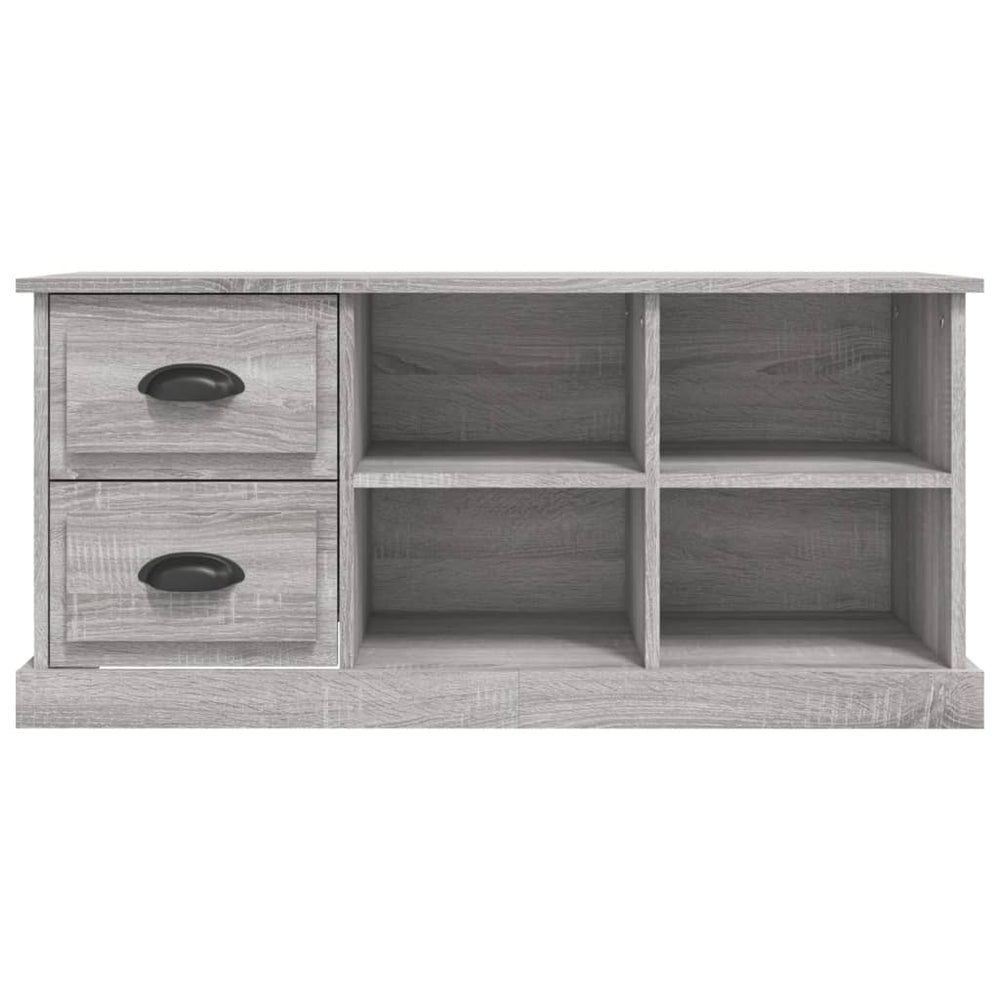 Tv-meubel 102x35,5x47,5 cm bewerkt hout grijs sonoma eikenkleur MeubelReus