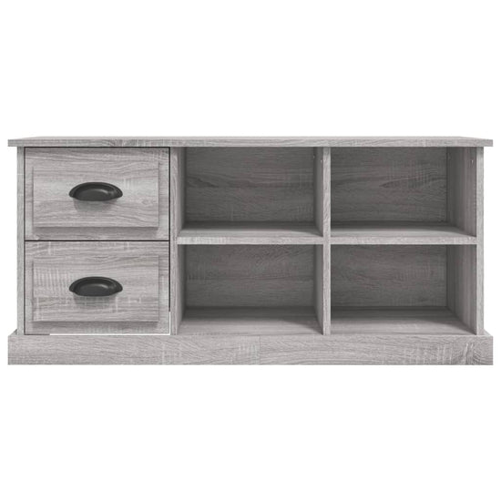 Tv-meubel 102x35,5x47,5 cm bewerkt hout grijs sonoma eikenkleur MeubelReus