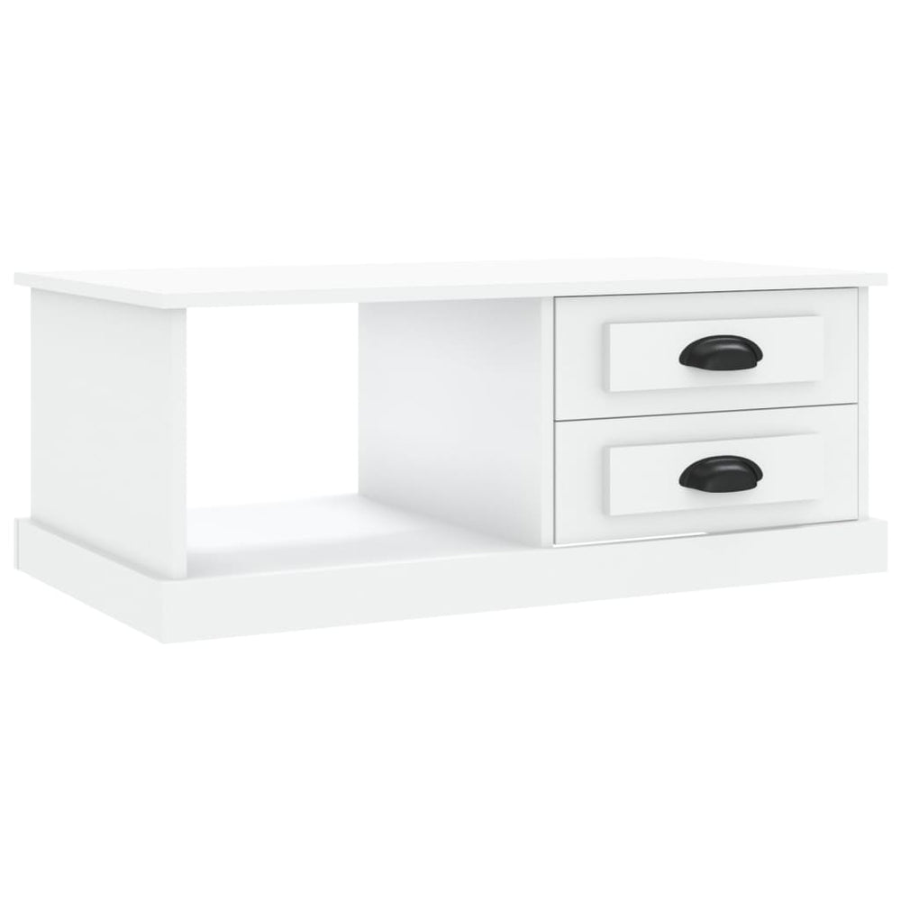 Salontafel 90x50x35 cm bewerkt hout wit MeubelReus