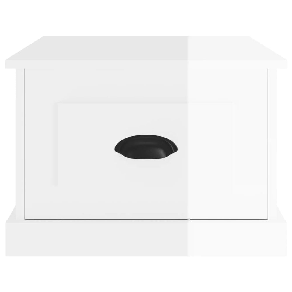 Salontafel 50x50x35 cm bewerkt hout hoogglans wit MeubelReus