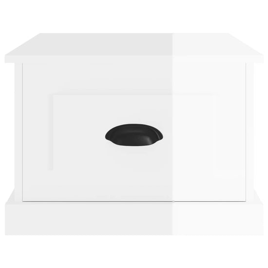 Salontafel 50x50x35 cm bewerkt hout hoogglans wit MeubelReus