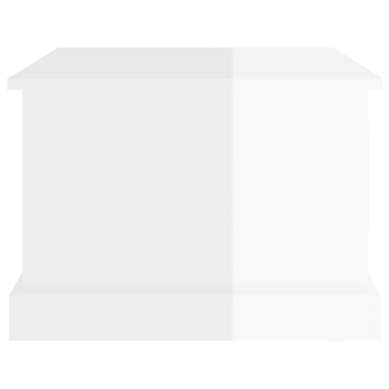 Salontafel 50x50x35 cm bewerkt hout hoogglans wit MeubelReus