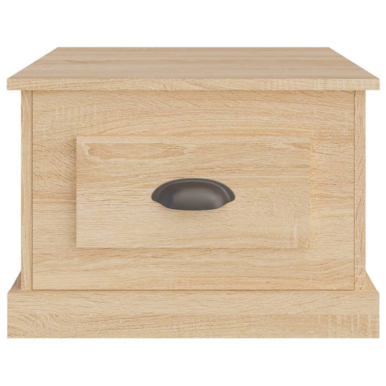 Salontafel 50x50x35 cm bewerkt hout sonoma eikenkleurig MeubelReus