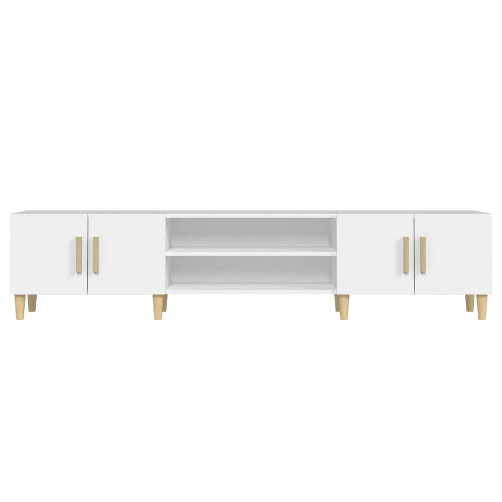 Tv-meubel 180x31,5x40 cm bewerkt hout wit MeubelReus