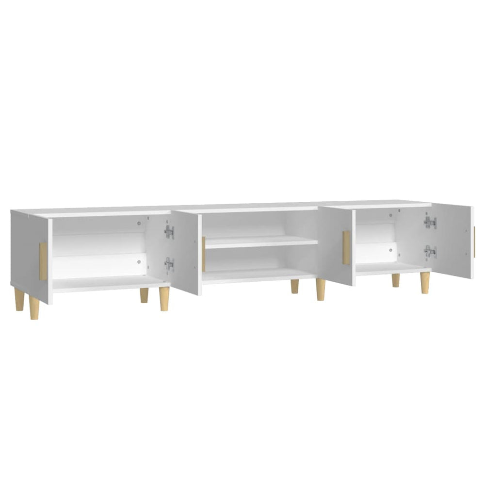 Tv-meubel 180x31,5x40 cm bewerkt hout wit MeubelReus